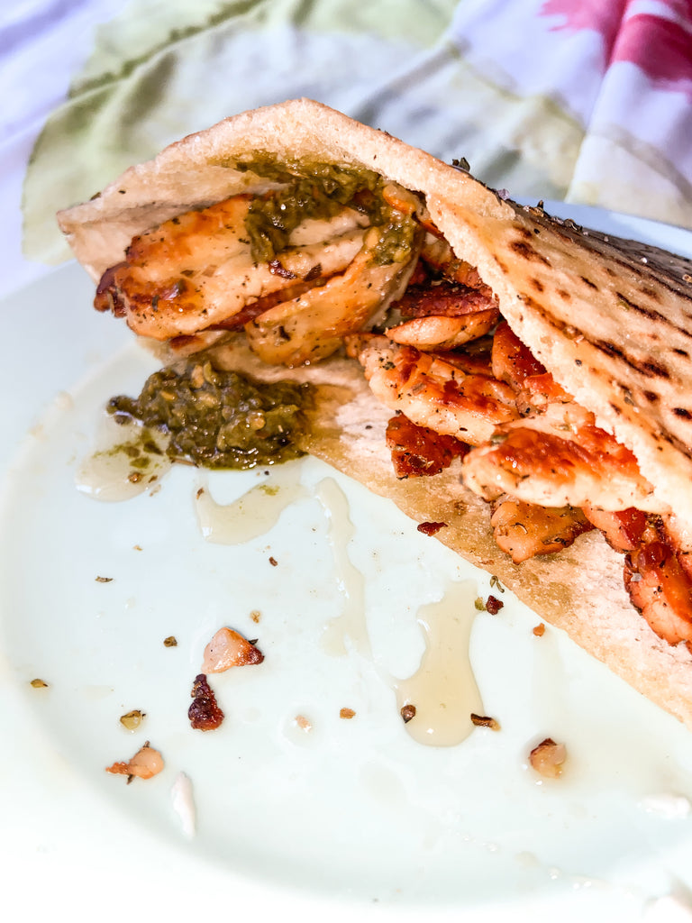 Sweet and Spicy Halloumi Pita Pocket